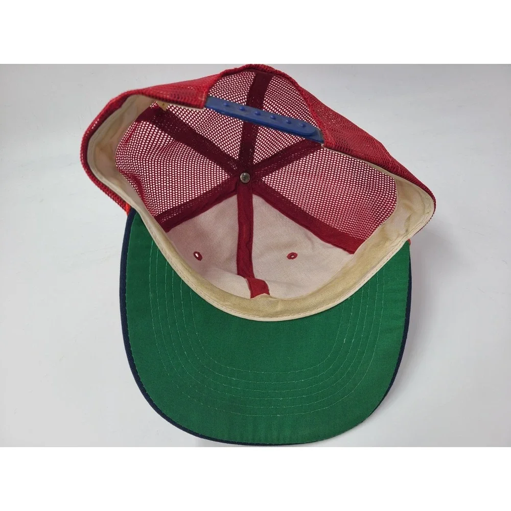 Vintage‎ Minnesota Twins Twins Enterprise Mesh Trucker Snapback Hat Cap MLB Red